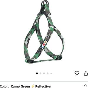 Camouflage green dog harness